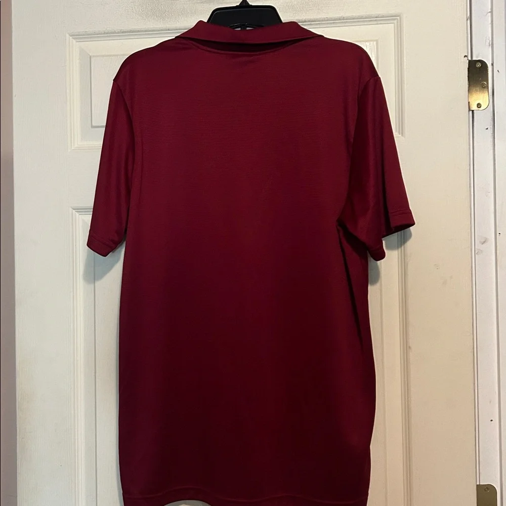 Adidas Performance Polo Shirt Size Large Burgundy